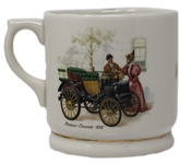 Moe Howard's Custom-Made Shaving Mug, With His Gold Stamp on Bottom & His Nickname ''MOME'' on Side -- Victorian-Inspired Mug Measures 4.5'' in Diameter Including Handle & 3.5'' Tall -- Near Fine
